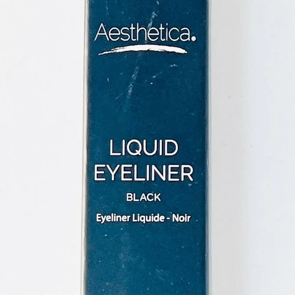 Aesthetica Felt Tip Liquid Eyeliner Pen Smudge Proof Jet Black .11oz 3.2ml NIB